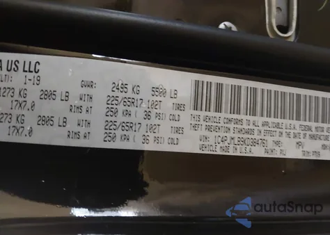 2019 Jeep Cherokee Latitude Plus 4X4 from USA, damaged, VIN 1C4PJMLB9KD384761